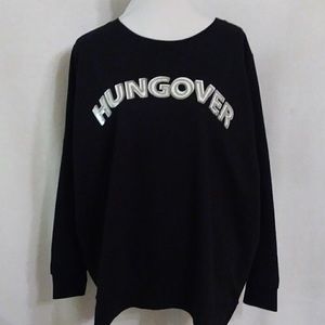 Hungover Sequin Slogan Sweatshirt